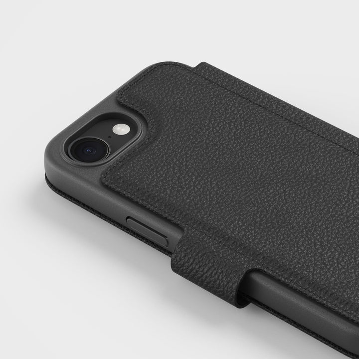 iPhone 16e 17e Svart Plånbokstelefonskal, Magnetlås - Cirkulärt 