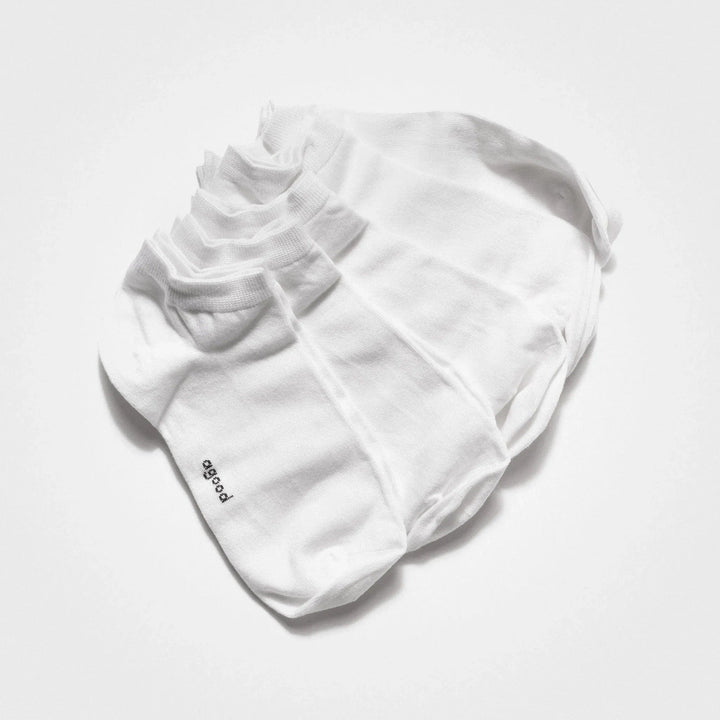 Ankelstrumpa i bambu I Unisex 5-pack, Vit