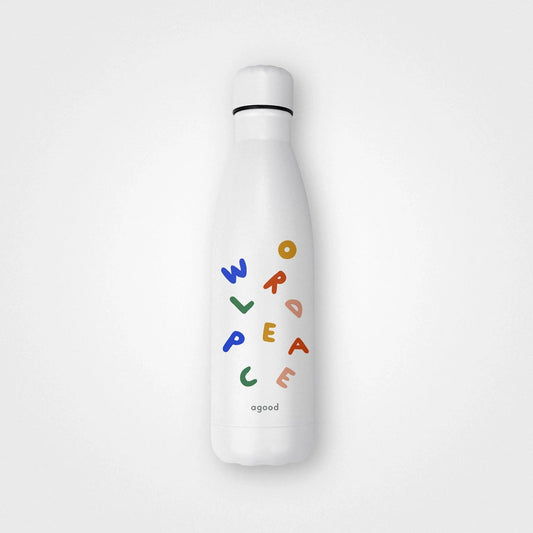 Thermal bottle made from recycled steel, Bings, A Colorful World