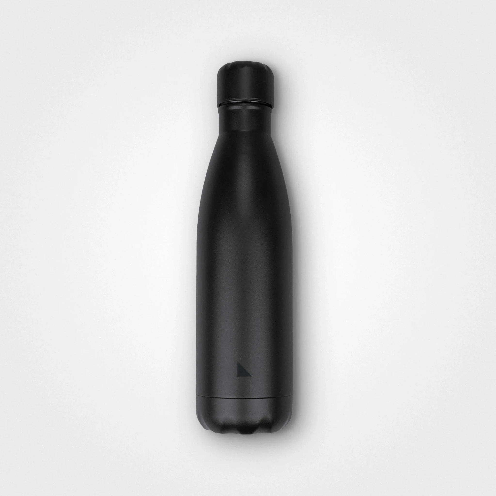 Wiederverwendbare Wasserflasche, anthrazit, schwarz