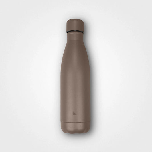 Thermosflasche aus recyceltem Stahl, Earth Brown