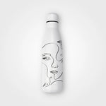 Thermal bottle made from recycled steel, One Line