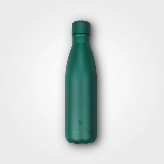 Thermal bottle made from recycled steel, Ultramarine Green