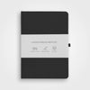 Stone paper notebook - A5 Hardcover, Charcoal black