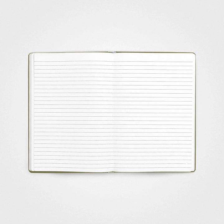 Stone paper notebook - A5 Hardcover, Grass green