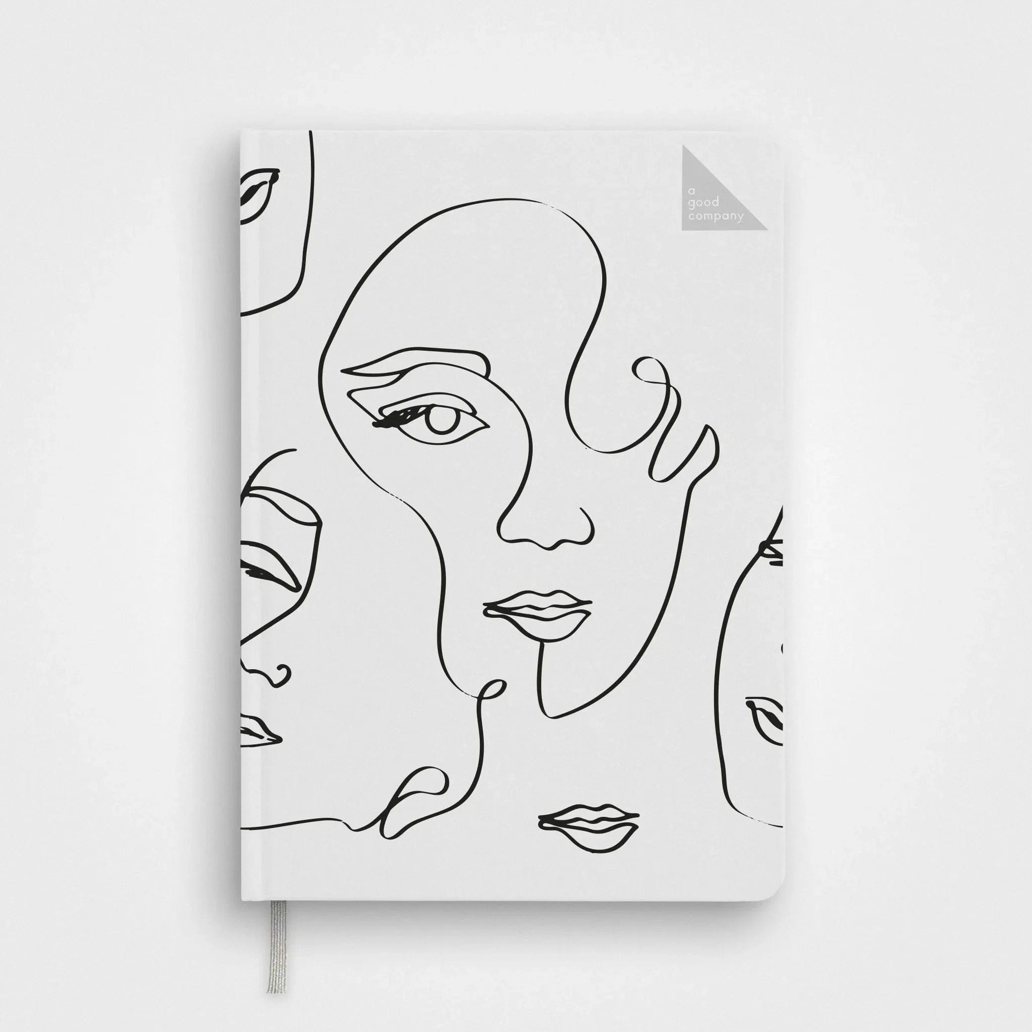 Notebbok One Line Stone Paper One Line Notebook A5 Hardcover | agood company