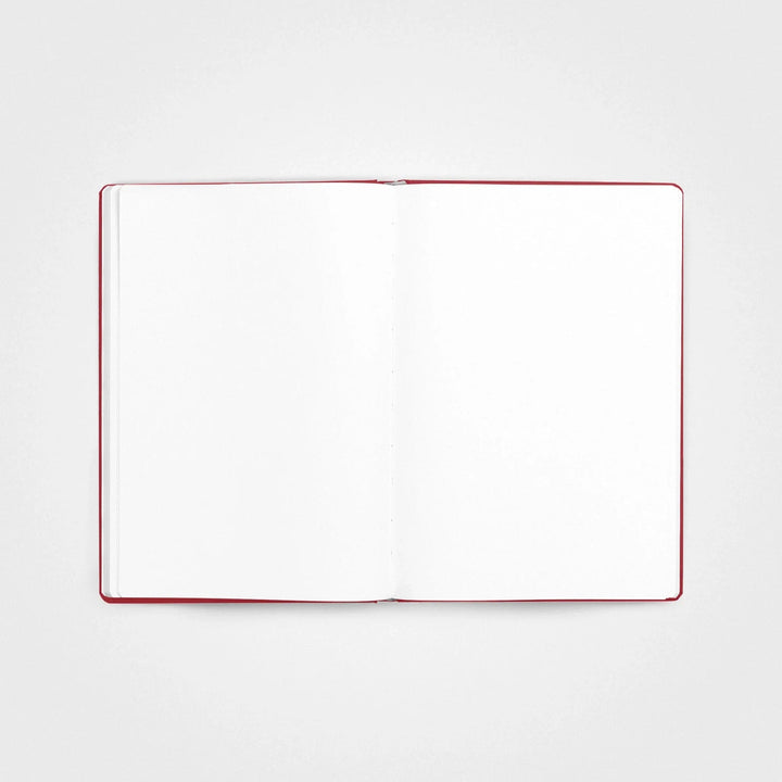 Stone paper notebook - A5 Hardcover, Pomegranate red