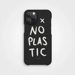iPhone 12 Pro Max Black, No Plastic, White Phone Case - Plant-based