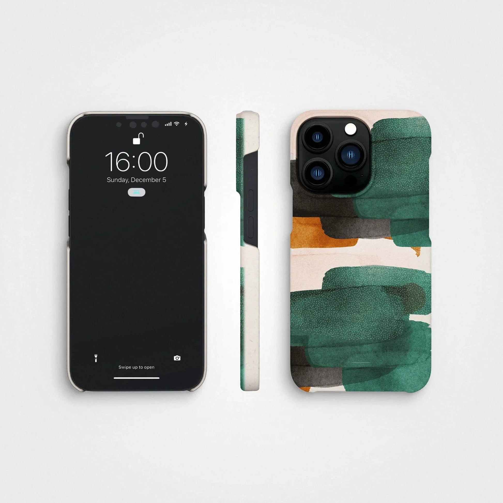 Plant-based cell phone case | Misty Leopard