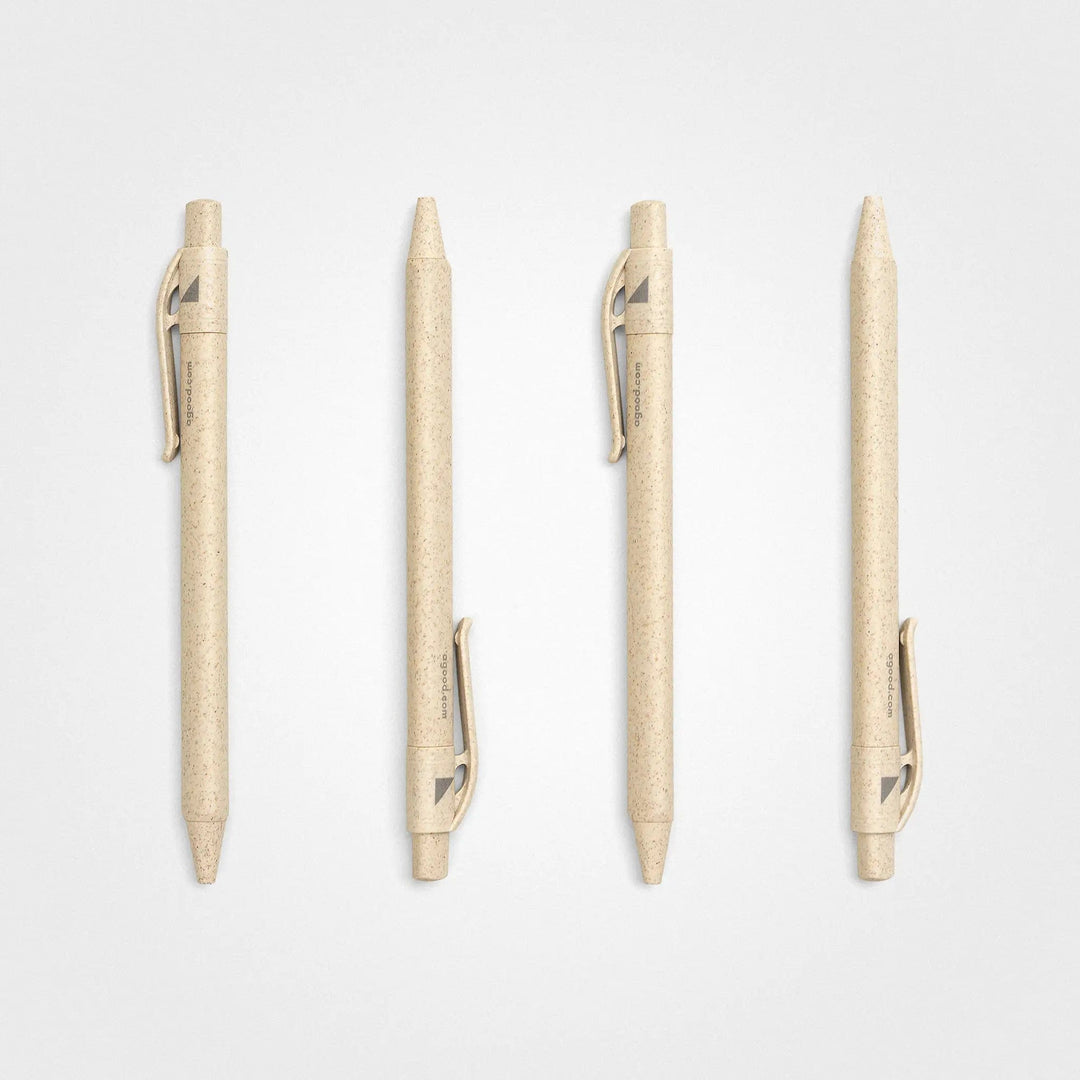 Pen Made With Grass, Wheat Beige