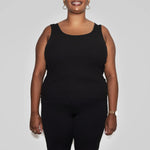 Women’s Recycled Cotton Tank Top, Black