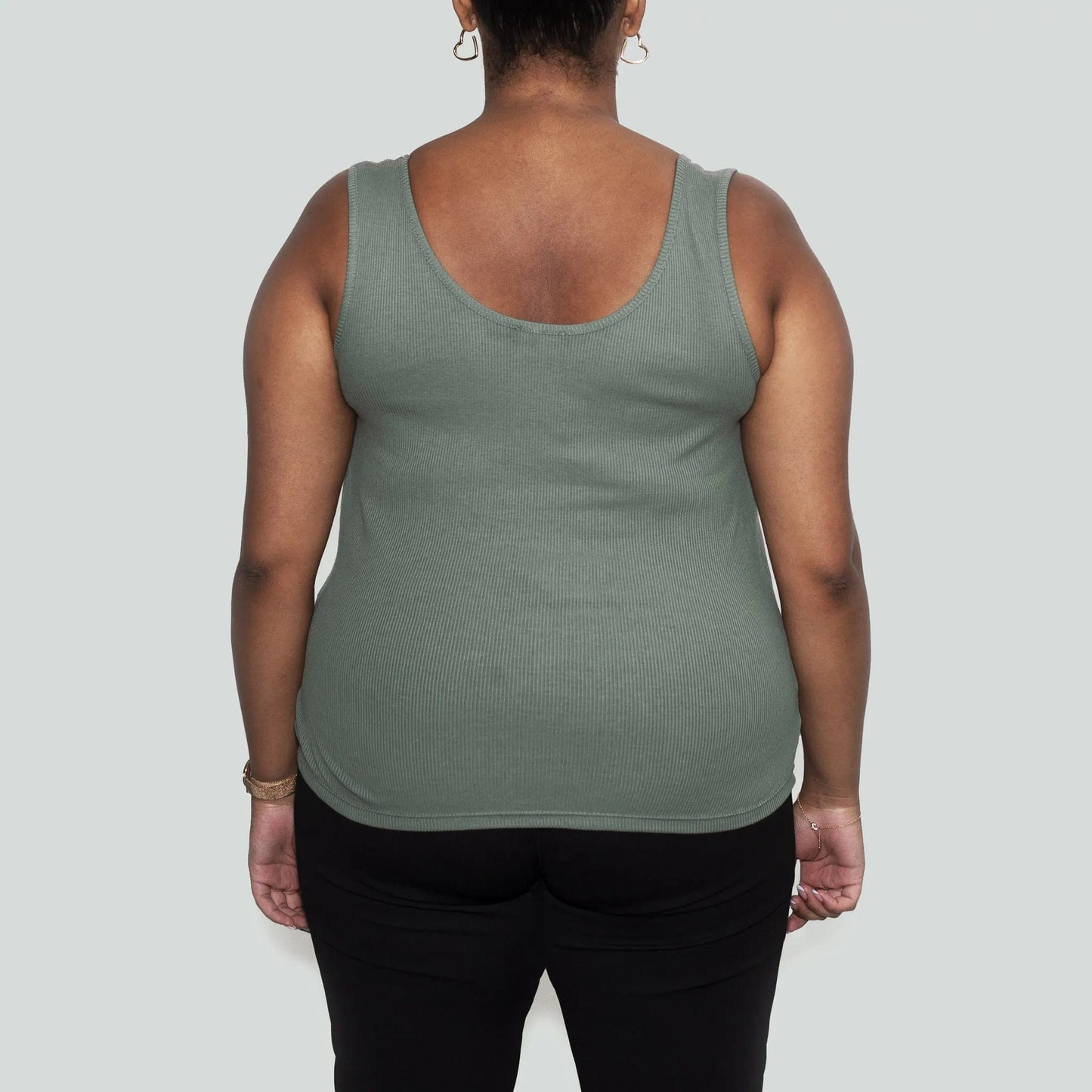 Women’s Recycled Cotton Tank Top, Sage