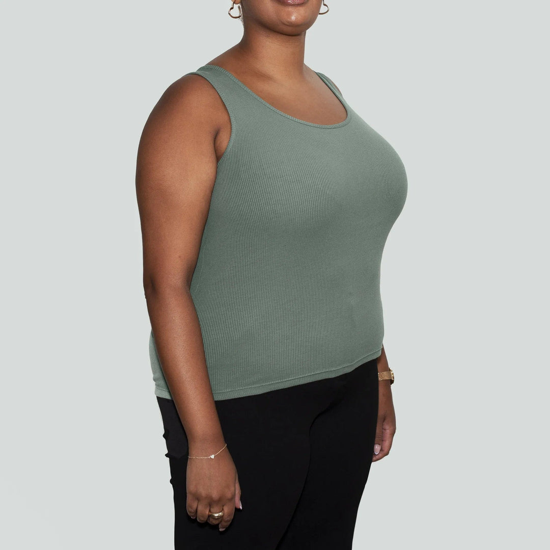 Linne i återvunnen bomull för kvinnor, Sage