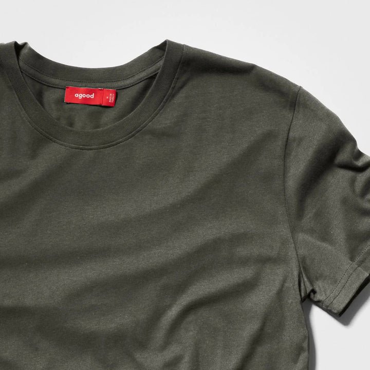 Heren Recycled Cotton T-shirt, Moss