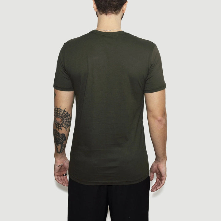 Heren Recycled Cotton T-shirt, Moss