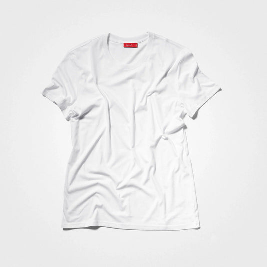 T-shirt i återvunnen bomull för män, White