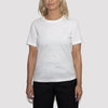 T-shirt i återvunnen bomull för kvinnor, White